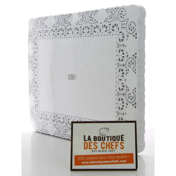 250 Plaques Cartonnées Dentelées García De Pou - 40x30 Cm, Noir, 40 G/m² - Pour Présentation Traiteur, événements