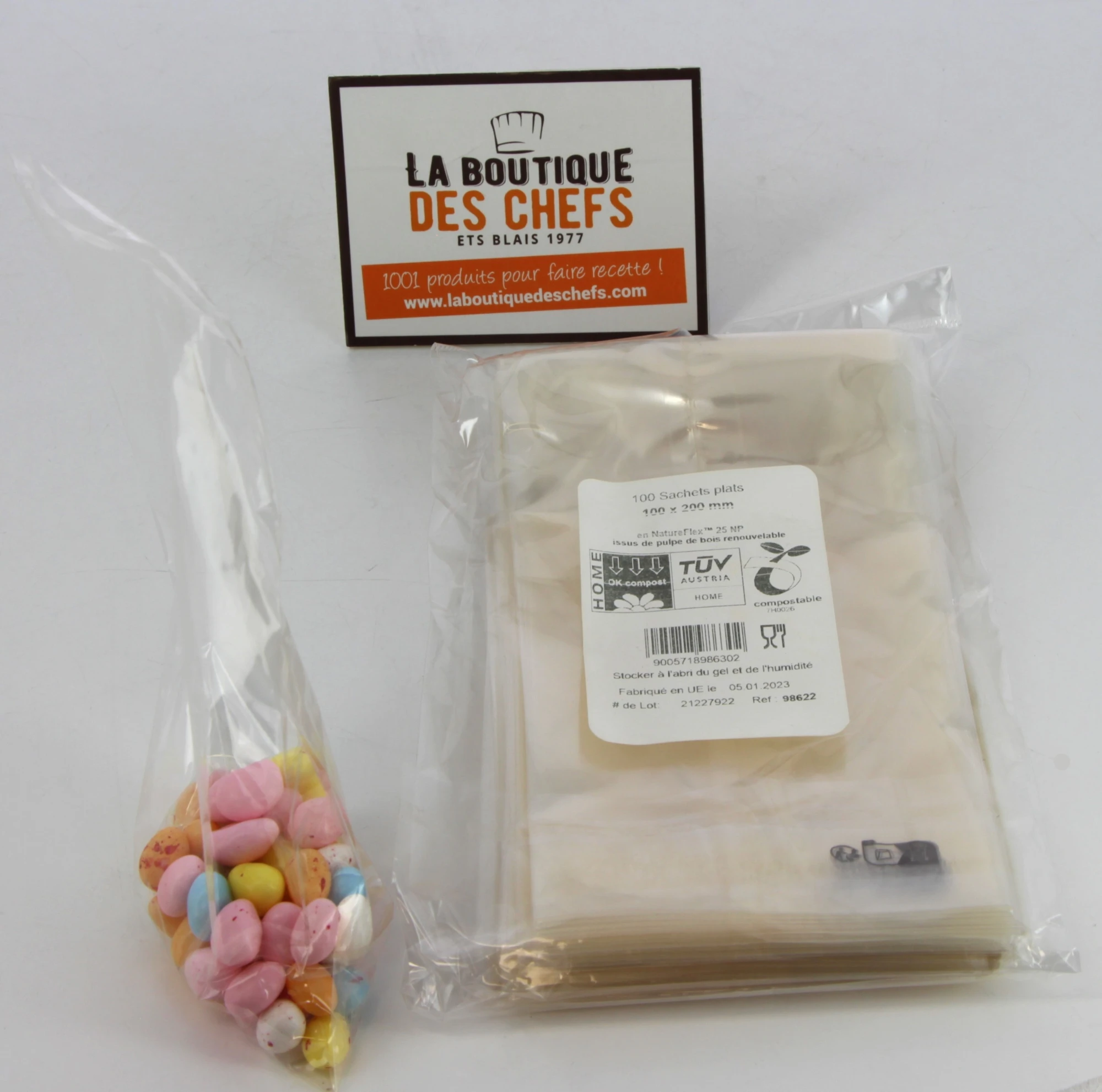 Sachet Zip Sachets Alimentaires Transparents Italpak Lot De 50