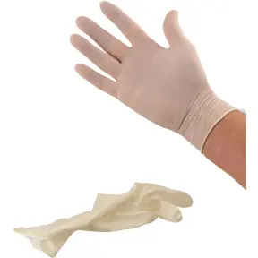 Gants En Latex Jetables Lot De 100 - Taille L - Bleu - Pour Laboratoire, Nettoyage, Bricolage - Élastiques Et Confortables