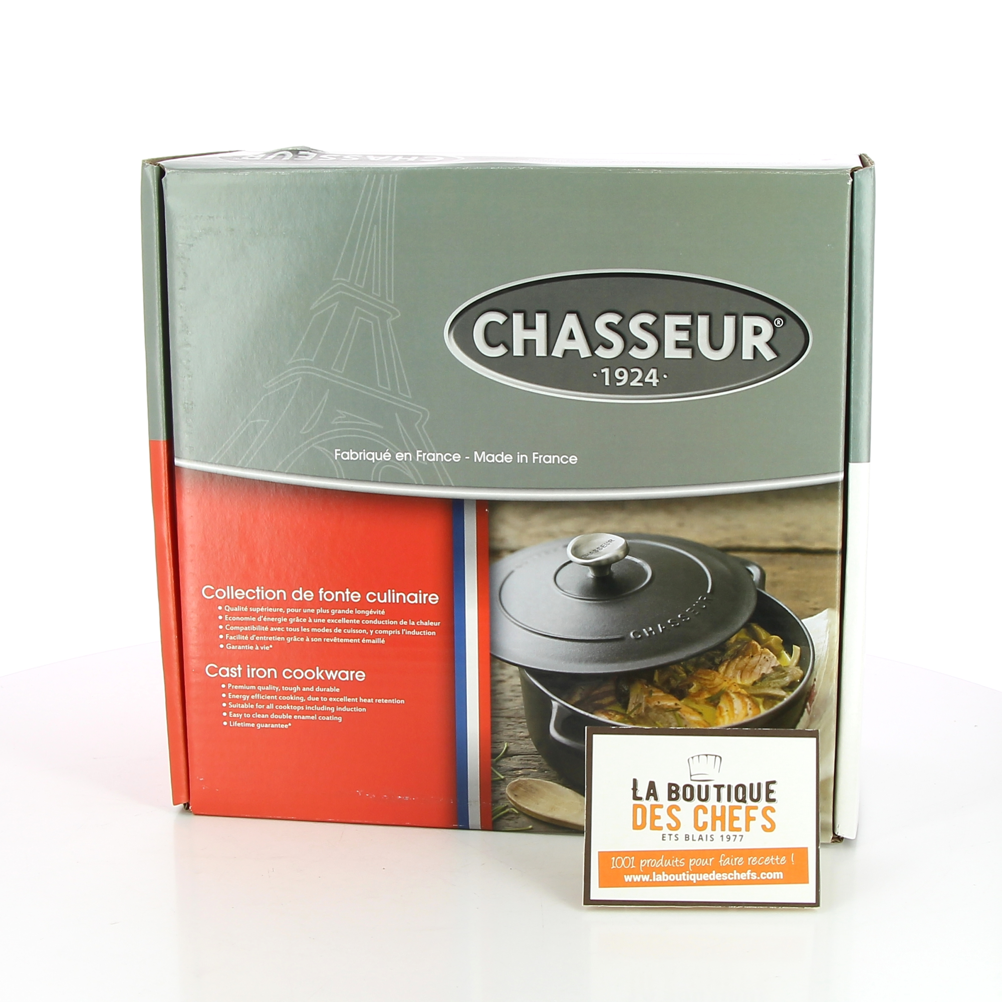 Cocotte En Fonte émaillée – 3 Litres – Marron – Compatible Gaz