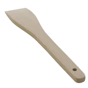 Spatules En Bois Perforées - Lot De 2 - Grande Spatule Coudée Et Triple Rangée - 30 Cm - Idéal Pour Poêles Et Woks - Ustensiles Cuisine Robustes