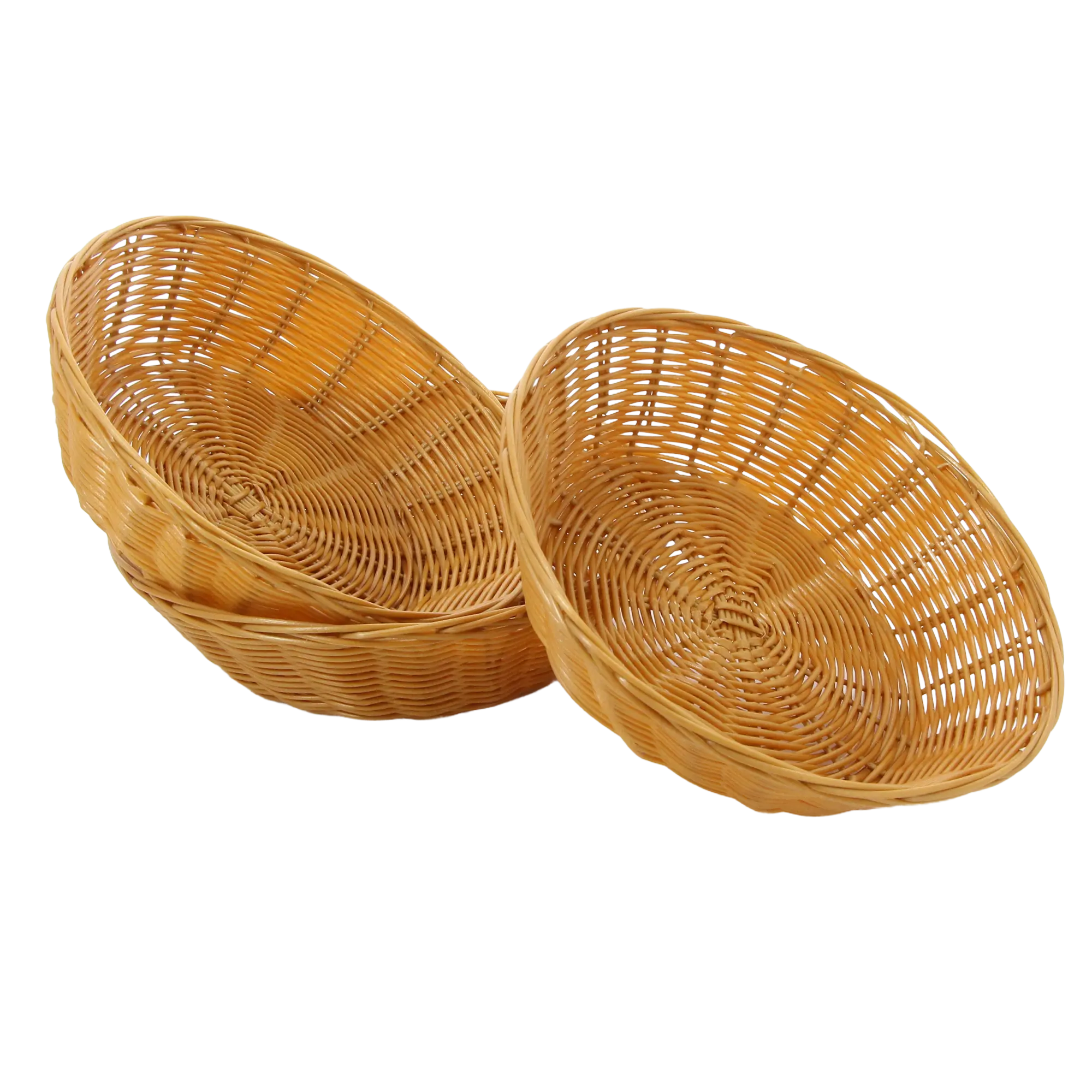 Panier À Pain Rond En Rotin Tressé Avec Poignées Pour Cracker, Dîner