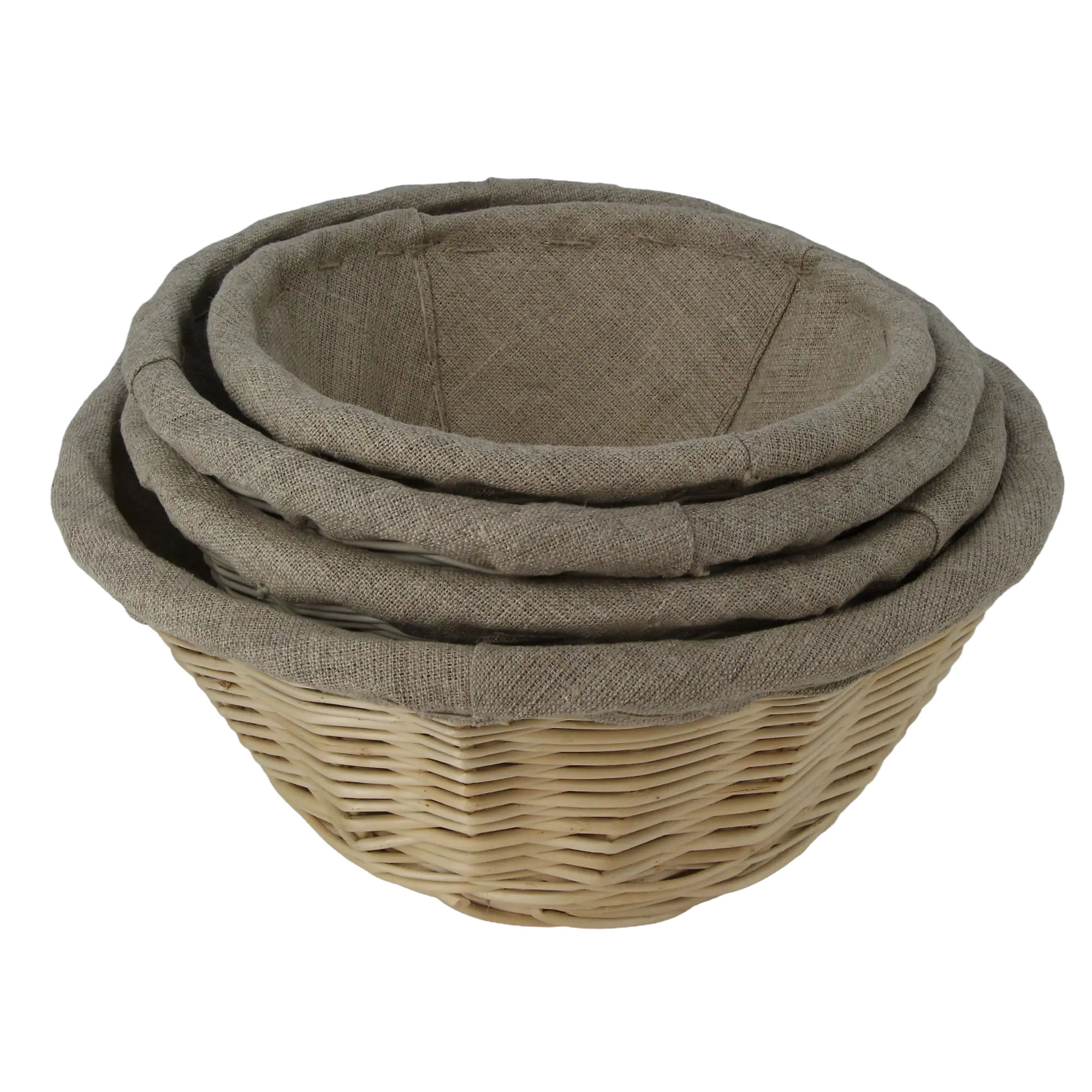 Panier à Pain En Rotin Naturel - Moule à Fermentation Ovale 35cm - Pour Pain Maison Jusqu'à 1kg - Toile Coton Incluse