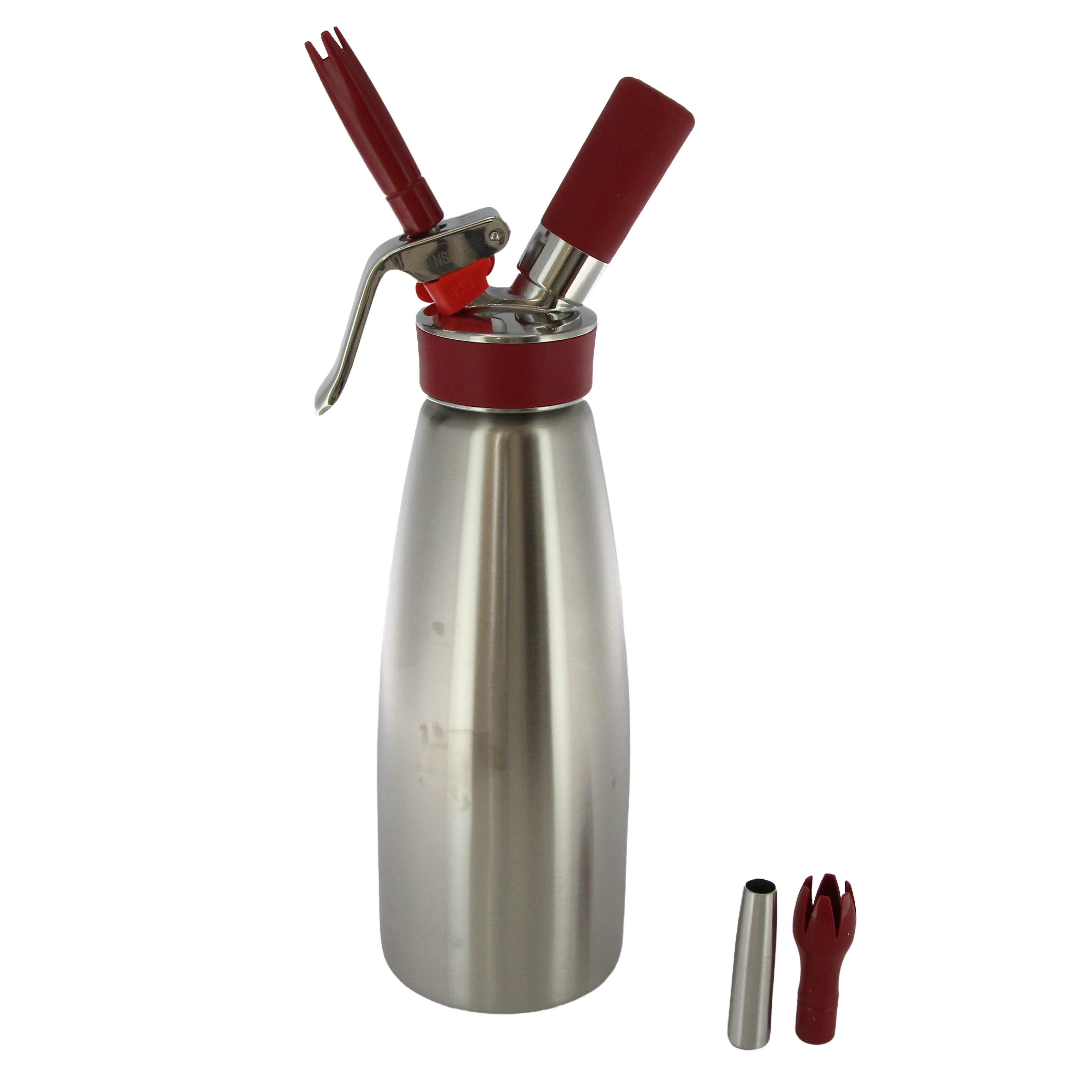Siphon à Crème Chantilly ISI 1L En Aluminium Chromé, Comme Neuf Et Vintage !