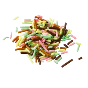 Vermicelles en arc en ciel Multicolores 1 kg - 2