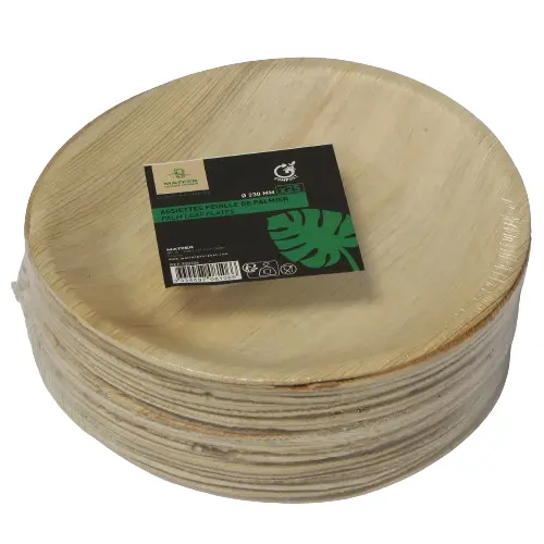 100 Bols Jetables En Feuille De Palmier 10cm - Carrés, 150ml, Pour Apéritif Et Dessert - 5