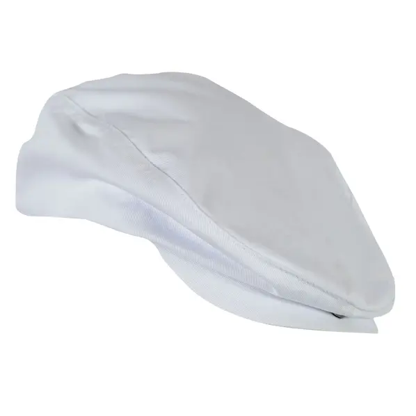 Casquette beret de boulanger blanche en coton