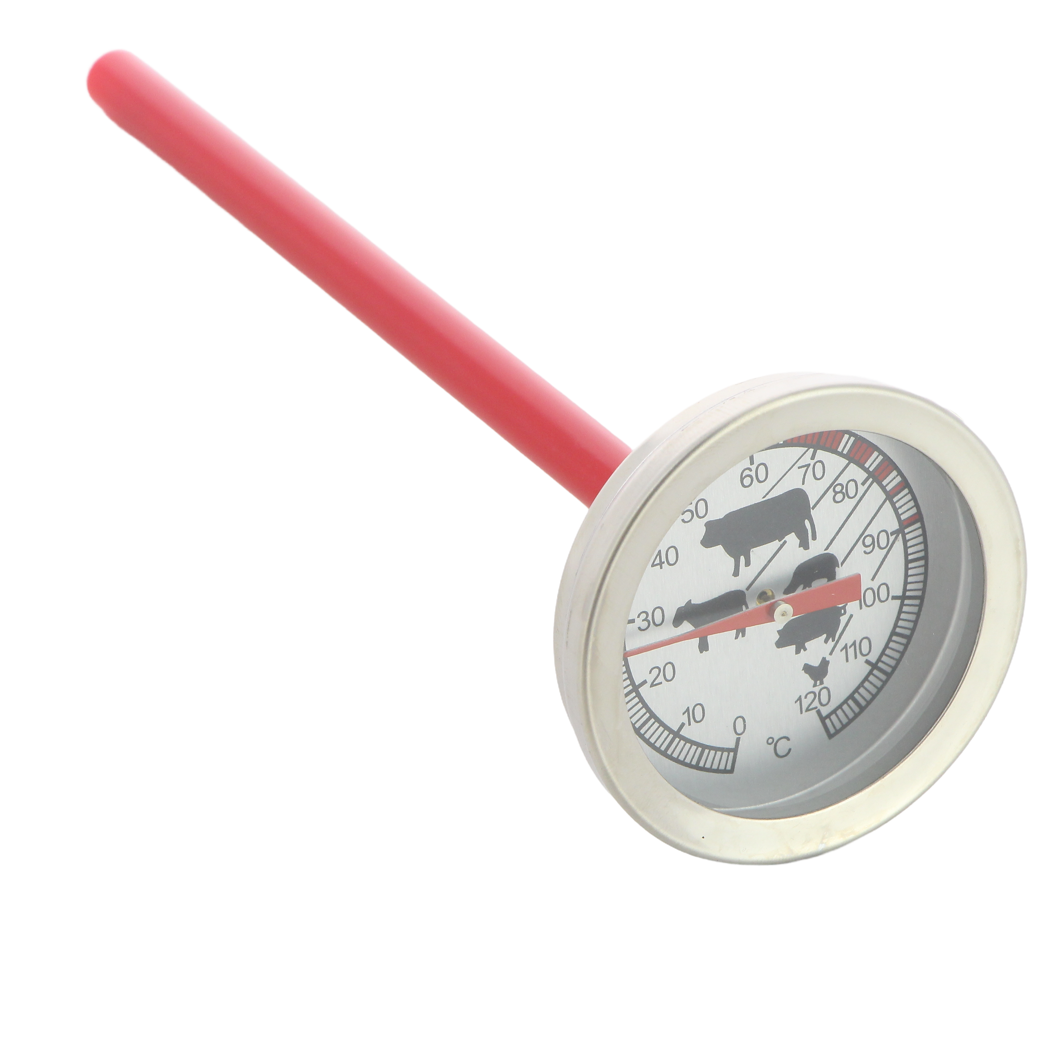 Browin 100600 Thermomètre de Cuisson en Acier Inoxydable | avec Échelle Graphique 0-120°C | pour Cuire, Fumer et Cuire les Viandes Browin 100600 Thermomètre de Cuisson en Acier Inoxydable | avec Échelle Graphique 0-120°C | pour Cuire, Fumer et Cuire les Viandes