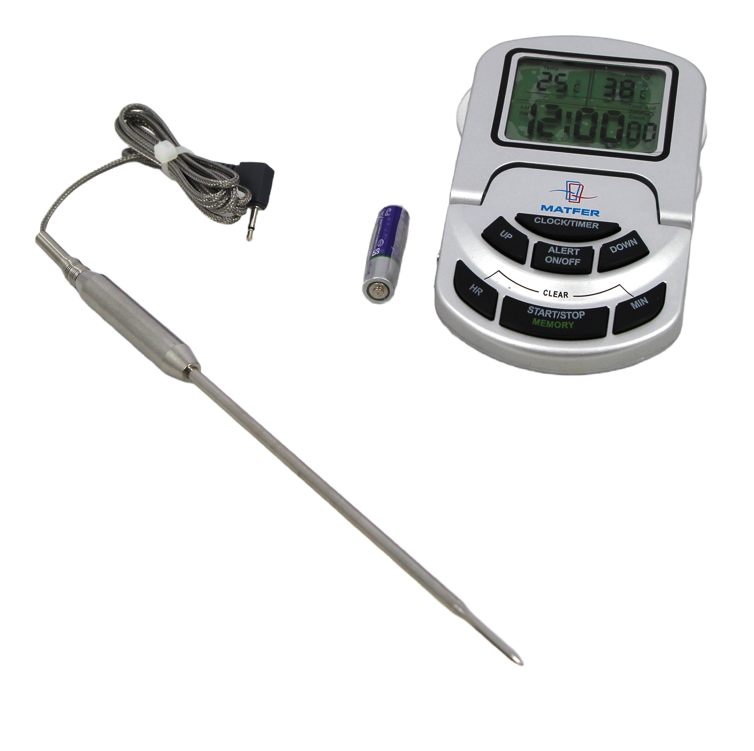 Thermomètre De Four Numérique Hotloop - Sonde 100cm, Plage 0-300°C, Précision ±1°C