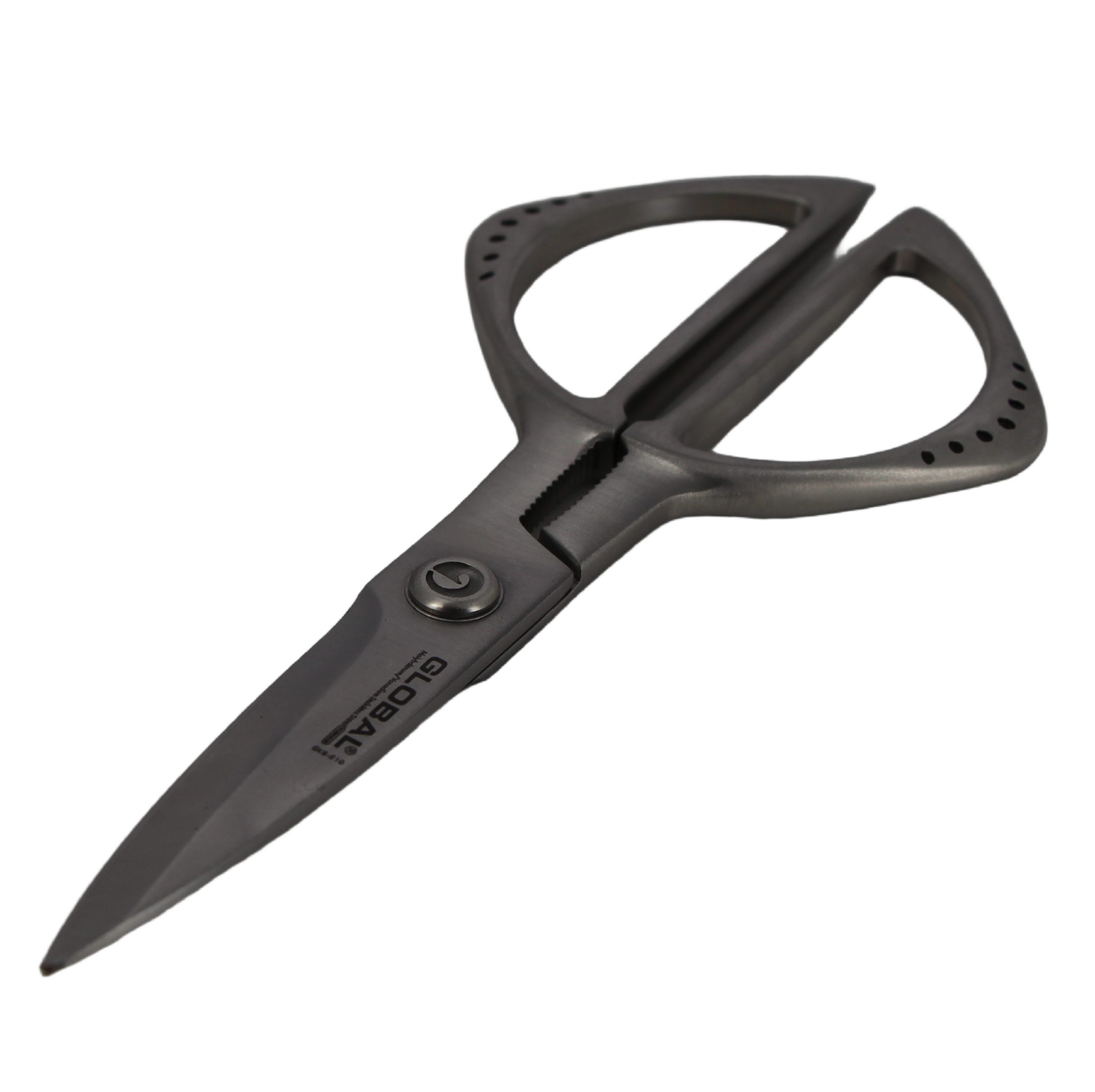 Ciseaux Cuisine Global GKS-210 – Lame Dentée, Inox – Neuf