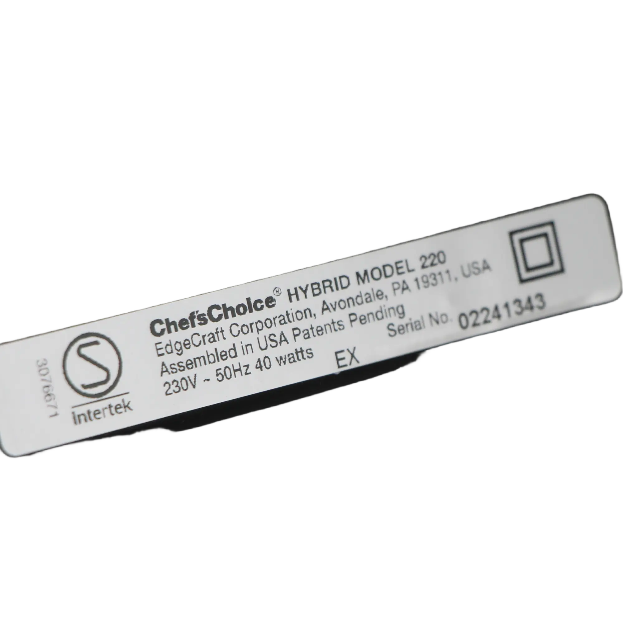 Chef's Choice Aiguiseur De Couteaux Hybride Diamond Hone 0270100