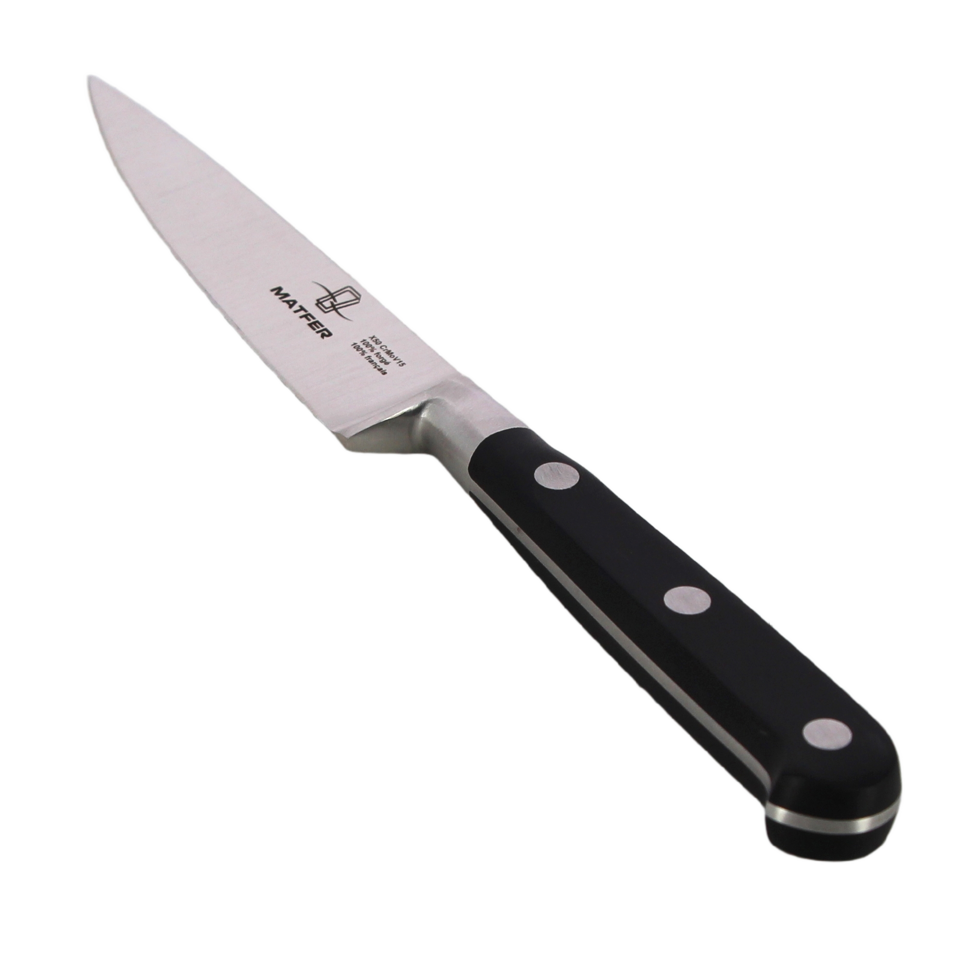 Couteau D'office Kaklar Lame VG10 – Manche Corne Et Loupe D'érable Stabilisée – Neuf