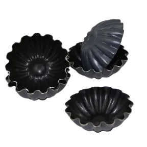 25 moules à petits fours ronds marguerite en Exopan