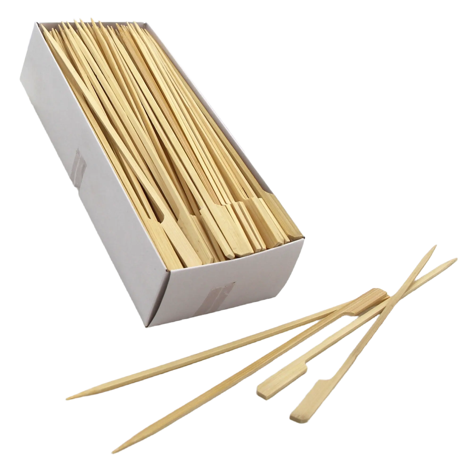 Brochettes En Bambou - Lot De 100 - Longueur 20,3 Cm - Pour Barbecue, Four, Micro-ondes