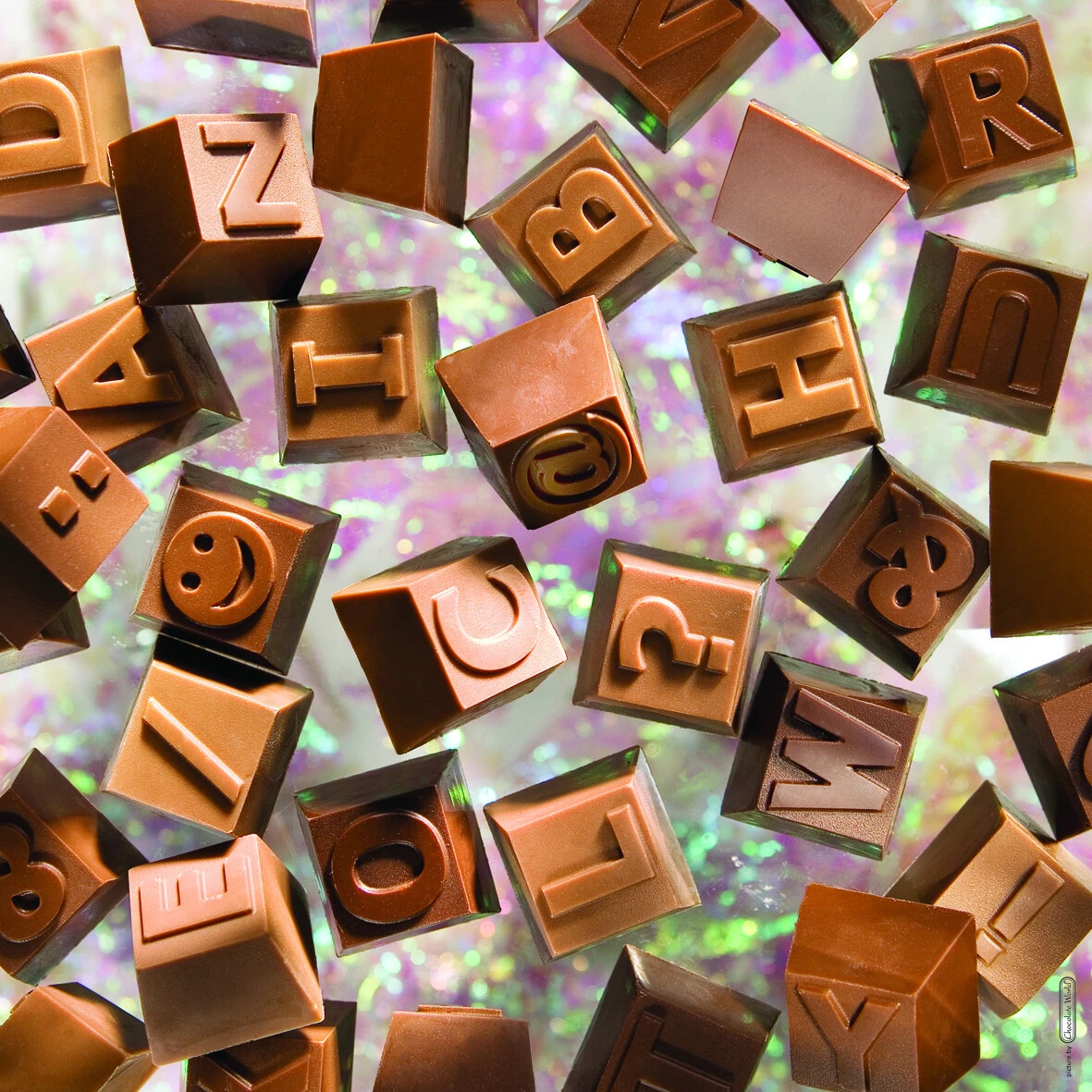 Moules à Lettres En Silicone A-Z - 26 Lettres 3D Antiadhésives, Pour Chocolat, Biscuits, Glaçons (Marron)