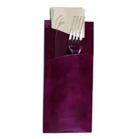 150 pochettes 2 couverts + serviette