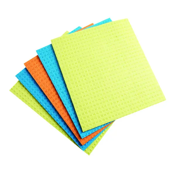 5 carrés éponges pour vaisselle