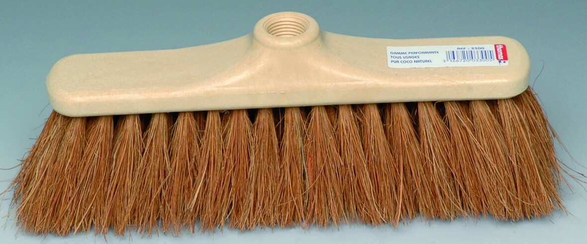 Balai Coco 29 Cm à Douille - Monture Bois Pour Intérieur