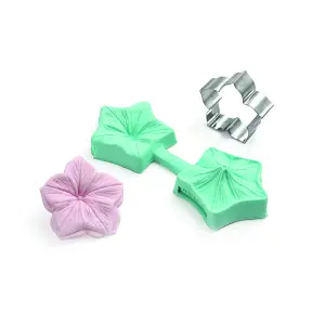 Moule silicone Pétunia Sugarflex + découpoir