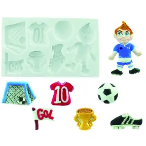 Plaque en silicone Sugarflex Football Silikomart