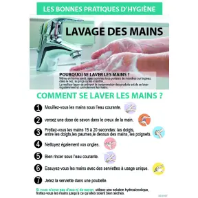 Affiche lavage des mains