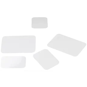 10 étiquettes à gâteaux rectangulaires blanches en plastique