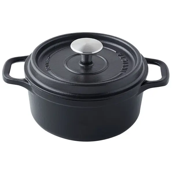 Cocotte en fonte ronde noire Invicta