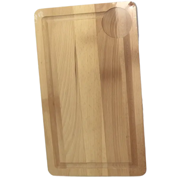 Planche à découper en hêtre avec rigole