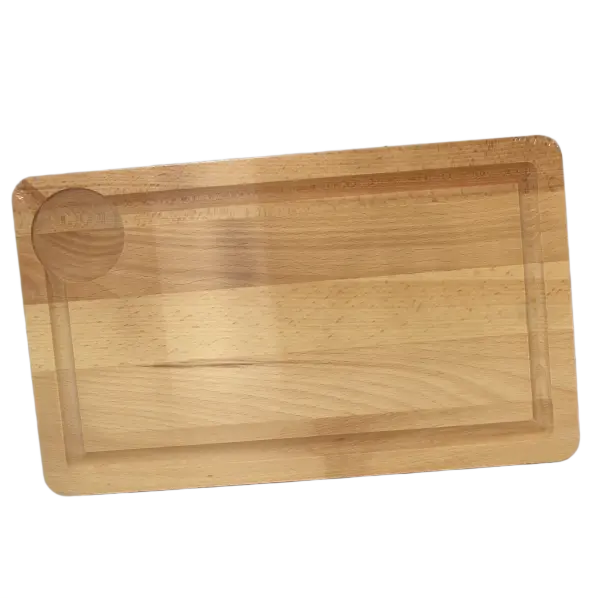 Planche à découper en hêtre avec rigole