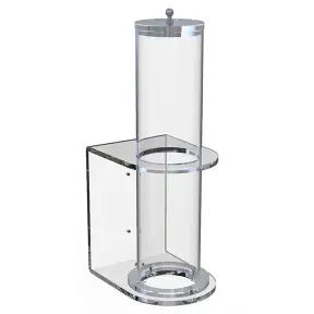 Distributeur mural de gobelets en plexiglass