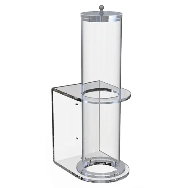 Distributeur mural de gobelets en plexiglass