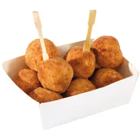 250 barquettes en carton blanc 13 x 11 cm