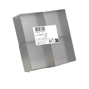 4 nonnettes carrées en inox 5,6 cm - 5