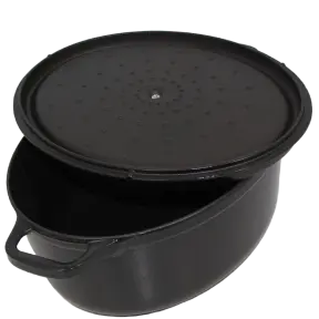 Cocotte en fonte ovale noire Invicta - 2
