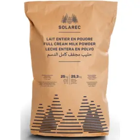 Poudre de lait entier 26% par 25 kg
