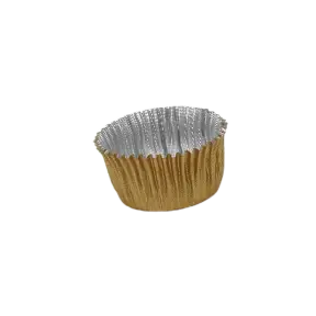1000 caissettes dorées en aluminium pour confiserie 2,3 cm - 2