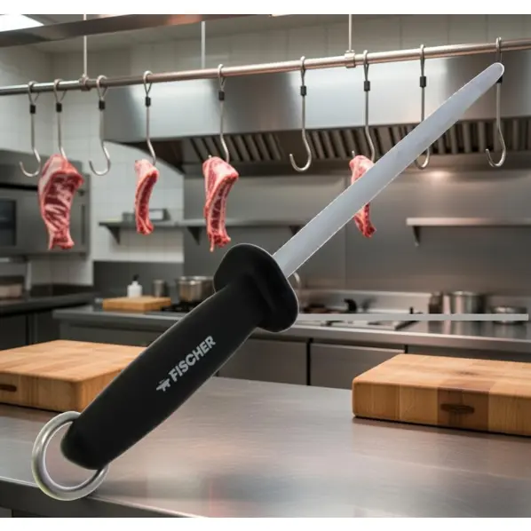 Fusil de cuisine à aiguiser mèche ronde