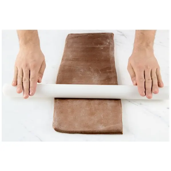 Rouleau à pâtisserie en polyéthylène blanc 43 cm