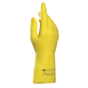 Paire de gants en latex jaune vital 124