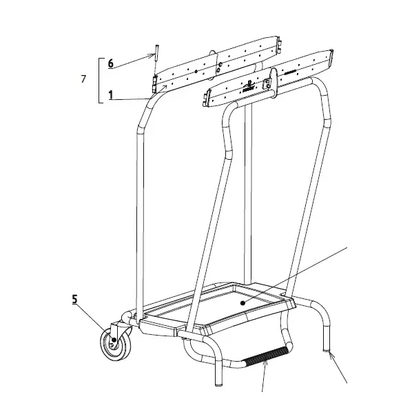 Chariot porte-sac poubelle Clic-Clac