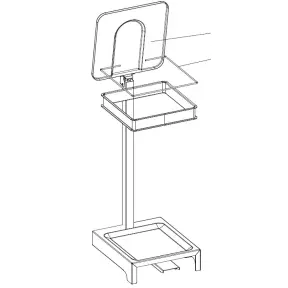 Chariot porte-sac poubelle en inox Matfer Bourgeat - 2