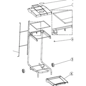 Chariot porte-sac poubelle - 2
