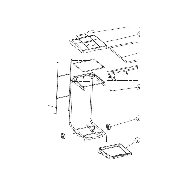 Chariot porte-sac poubelle