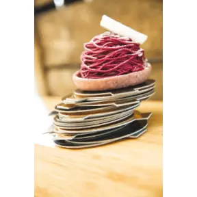 200 mini-cartons ronds or & noir - 3