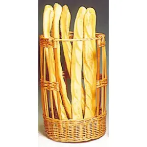 Claie ronde à pains en osier sans poignée