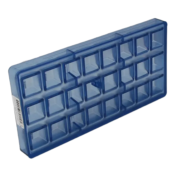 Moule chocolat 24 carrés cannage