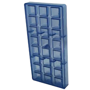 Moule chocolat 24 carrés cannage - 2