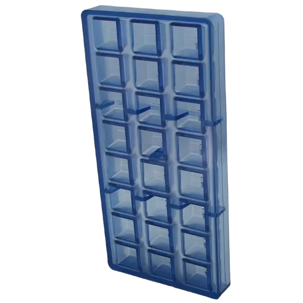 Moule chocolat 24 carrés cannage