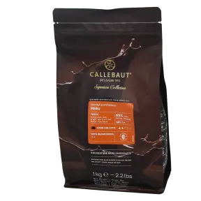 Pistoles de chocolat noir peru 65% 1kg Bio