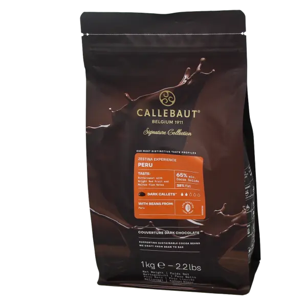 Pistoles de chocolat noir peru 65% 1kg Bio